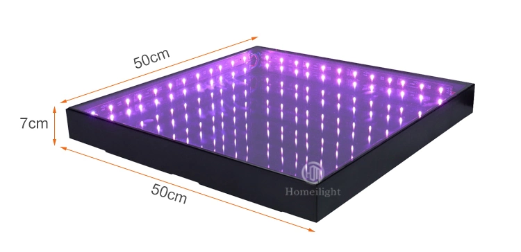 3D Mirror Abyss LED Dance Floor for Night Club Bar Wedding Panel