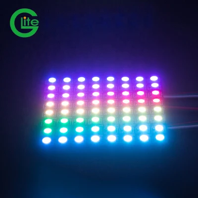 高品質デジタルアドレス可能 DC5V IP20 Ws2812 RGB LED ピクセルマトリックスパネルストリップライト